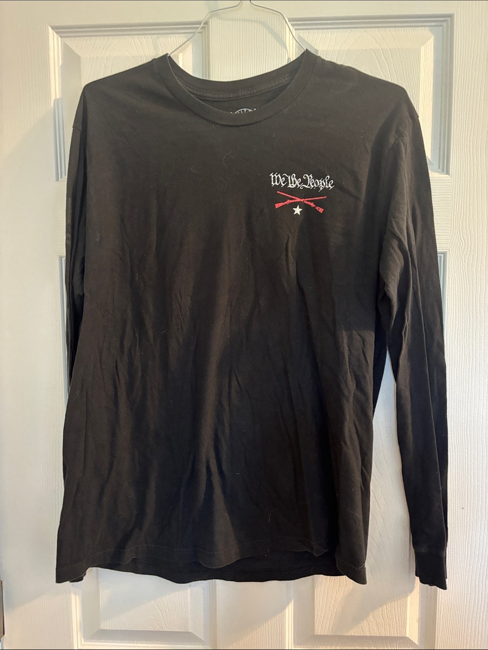 We The People Black Long-Sleeve Graphic Tee